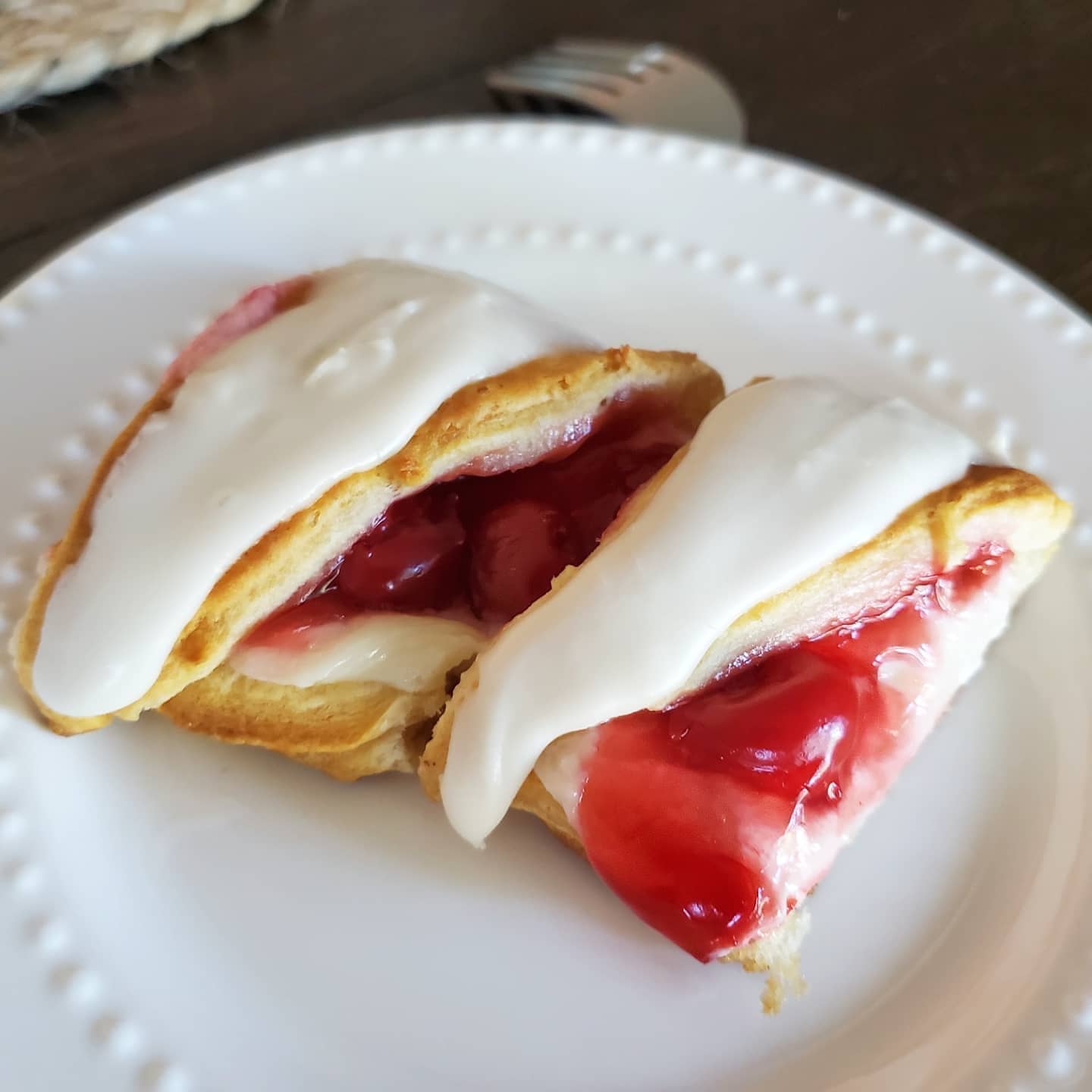 Cherry Candy Cane Danish