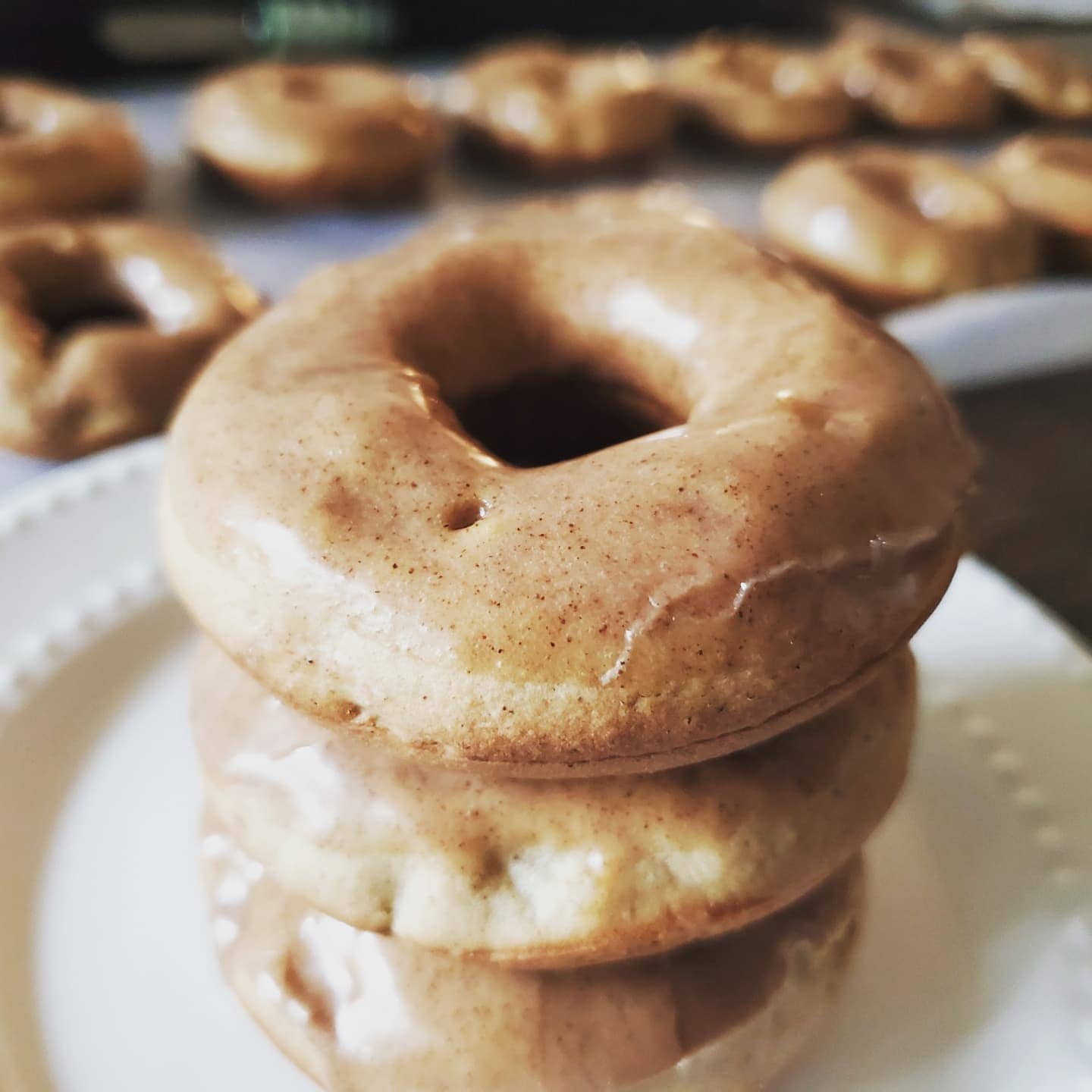 Baked Apple Sauce Donuts