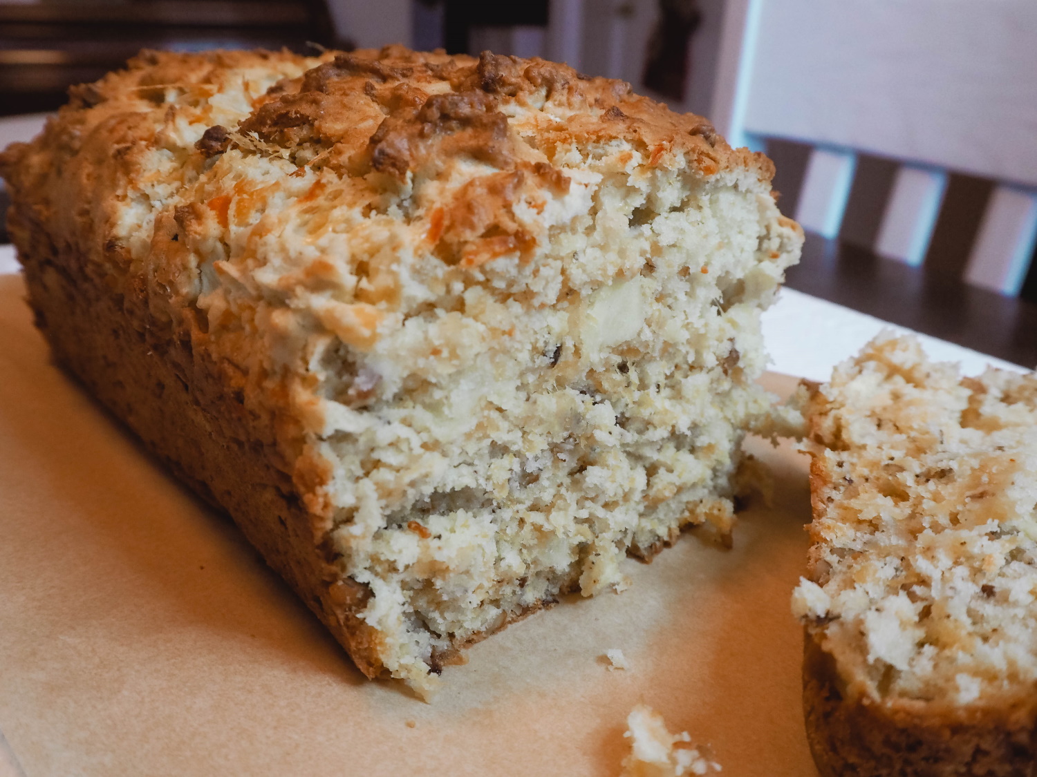 Apple Cheese Loaf Bread Recipe