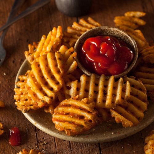 Chick Fil A Copycat Waffle Fries - Cast Iron Lane