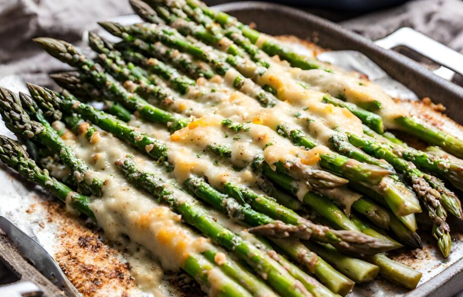 easy Cheesy Baked Asparagus recipe